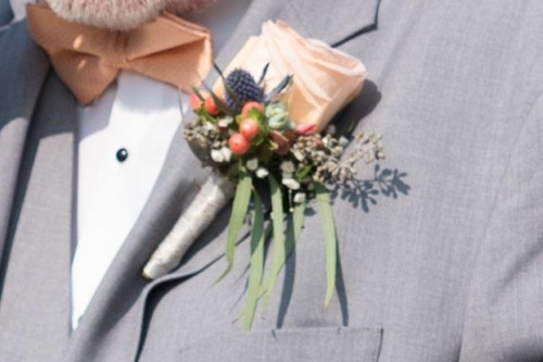 Maggie rustic elegance collection boutonniere